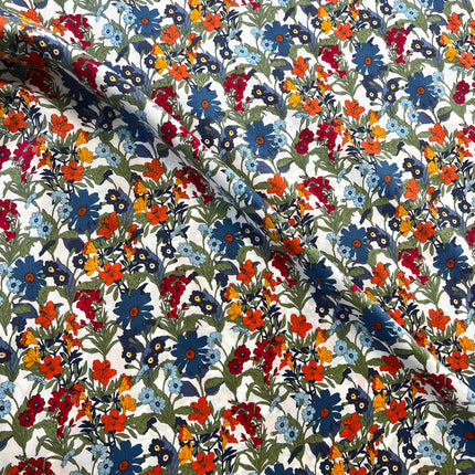 Cornflower Cotton Lawn - Blue - Hollies Haberdashery UK