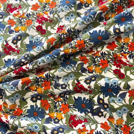 Cornflower Cotton Lawn - Blue - Hollies Haberdashery UK