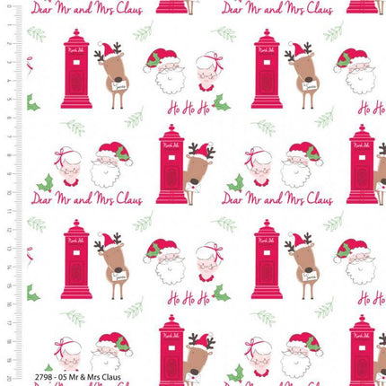 Craft Cotton Co - Christmas Post - Fat Quarter Pack (5) -