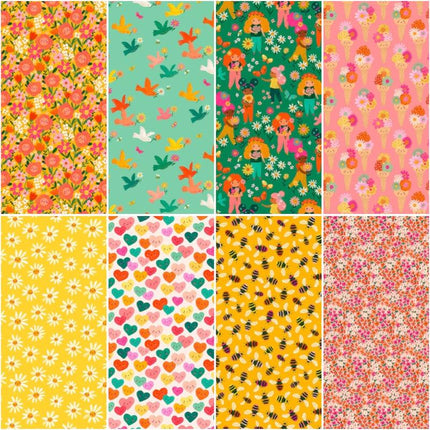 Dashwood Studio - Bee Happy - Fat Quarter Pack (8) -