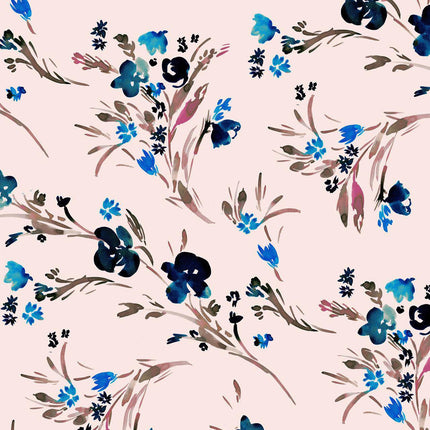 Dashwood Studios - Ace Cotton Lawn - Flourish Bouquet - Blush -