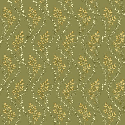 Di Ford-Hall - Cloverdale House - Wavy Dot Floral - Green -