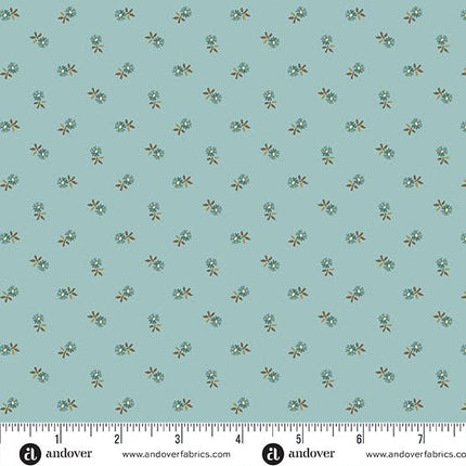 Edyta Sitar | Dahlia | Pincushion Flower | Sky Blue - §383 - LB