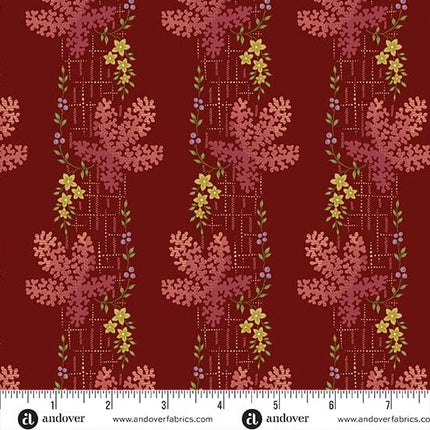 Edyta Sitar | Dahlia | Tree Moss | Crimson - 1374 - R