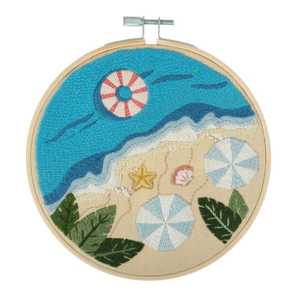 Embroidery Kit with Hoop | Beach - TCK048