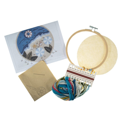 Embroidery Kit with Hoop | Beach - TCK048