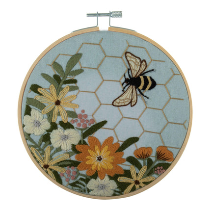 Embroidery Kit with Hoop | Bee - TCK050