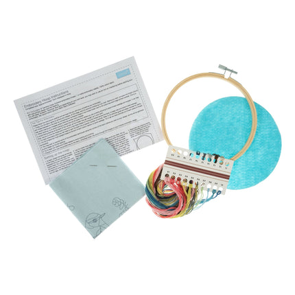 Embroidery Kit with Hoop | Bird Blossom - TCK054