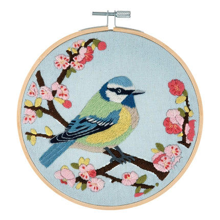 Embroidery Kit with Hoop | Bird Blossom - TCK054