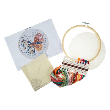 Embroidery Kit with Hoop | Butterfly - TCK043