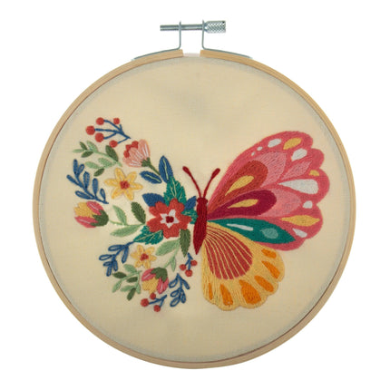 Embroidery Kit with Hoop | Butterfly - TCK043