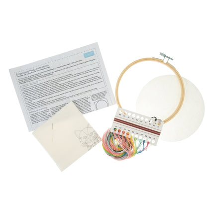 Embroidery Kit with Hoop | Cat - TCK056