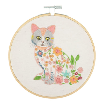 Embroidery Kit with Hoop | Cat - TCK056