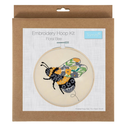 Embroidery Kit with Hoop | Floral Bee - TCK051