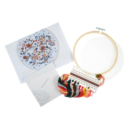 Embroidery Kit with Hoop | Floral Heart - TCK045