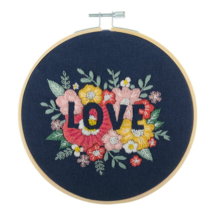 Embroidery Kit with Hoop | Love - TCK047