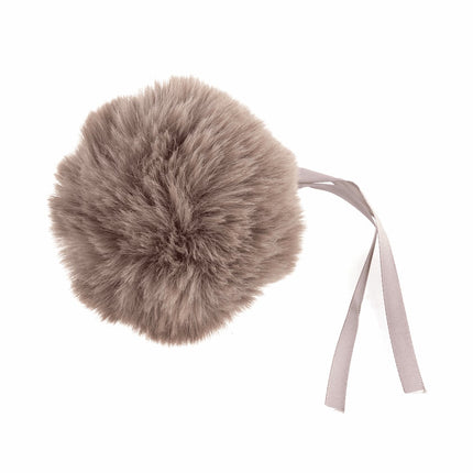 Faux Fur Pom Pom - Large 12cm - Mink - TTPOM12\MINK