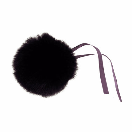 Faux Fur Pom Pom - Large 12cm - Purple - TTPOM12\PUR