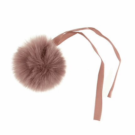 Faux Fur Pom Pom - Medium 6cm - Pink - TTPOM06\PINK