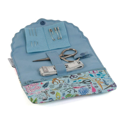 Fold-Over Scalloped Edge Sewing Kit | Hobby Gift | Sewing Scissors - TK06\607
