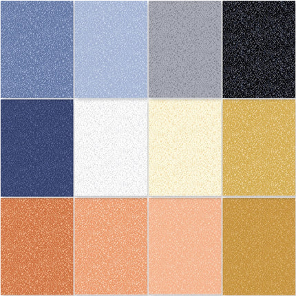 Makower | Conway Cottage | Freckles | Lot de 12 coupons Fat Quarter
