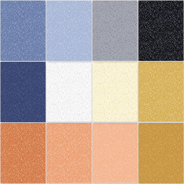 Makower | Conway Cottage | Freckles | Fat Quarter Pack (12)