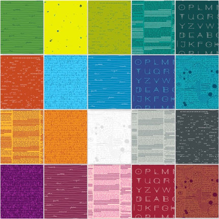 Giucy Giuce Fabric | Scrawl | Fat Quarter Pack (20) - 