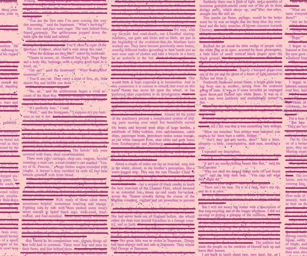 Scrawl Redacted Redux Flush - Giucy Giuce - PER QUARTER METRE