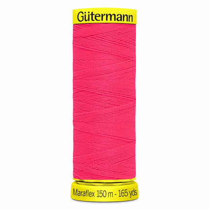 Gutermann 150m Maraflex Stretch Jersey Thread - 3837 Neon Pink - 777000\3837