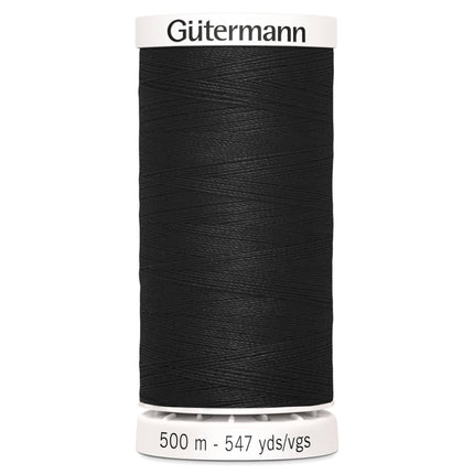 Gutermann 500m Sew-all Thread - Black - 2T500/BLK