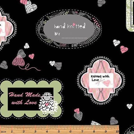 H126 | Wool Ewe Be Mine - Labels (1.04mtr end of bolt) - WAS £13.52 NOW £10.80
