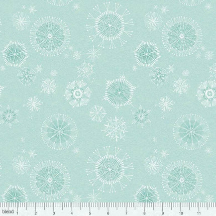 H172 | Snow Fun - Snowy Day - Blue (1.53mtr END OF BOLT) - WAS £21.42 NOW £17.13