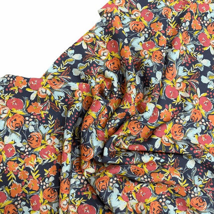 H248 | Art Gallery - Flowerfield Sunset - Rayon (1.95mtr end of bolt) - R-22035