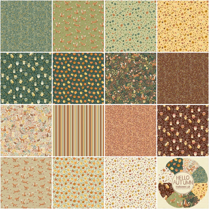 Makower Hello Autumn | Fat Quarter Pack (15)