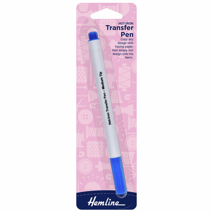 Hemline Fabric Marker Pen: Transfer: Hot Iron - H298.PEN