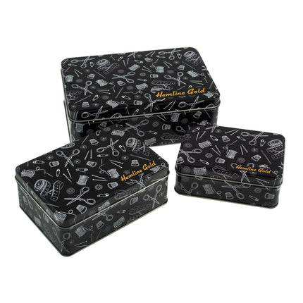 Hemline Gold | Small Sewing Accessories Tin - PT.TINS.S.HG