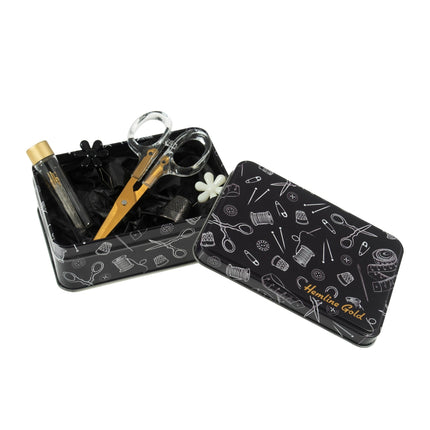 Hemline Gold | Small Sewing Accessories Tin - PT.TINS.S.HG