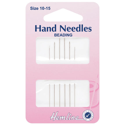 Hemline Hand Sewing Needles: Beading: Size 10-15 - H209.101