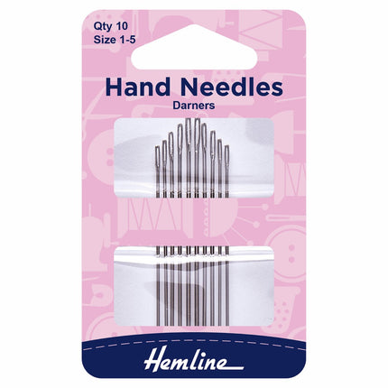Hemline Hand Sewing Needles: Darner: Size 1-5 - H204.15