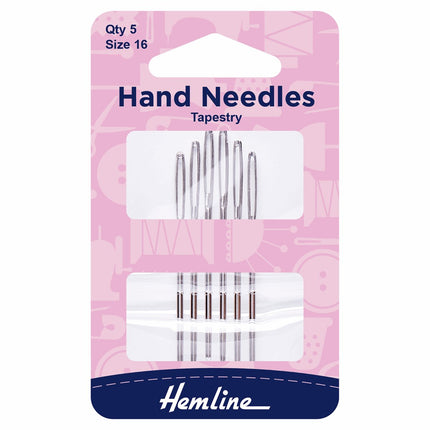 Hemline Hand Sewing Needles: Tapestry: Size 16 - H203.16