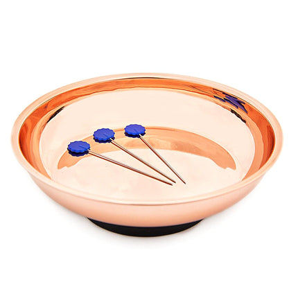 Hemline Magnetic Pin Dish: 10cm: Rose Gold - H279.MD