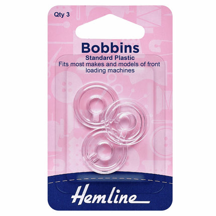 Hemline Plastic Bobbin: Universal/Class 15K - H120.13