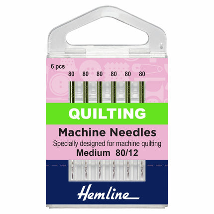 Hemline Quilting Machine Needle - Medium - 80/12 - H106.80