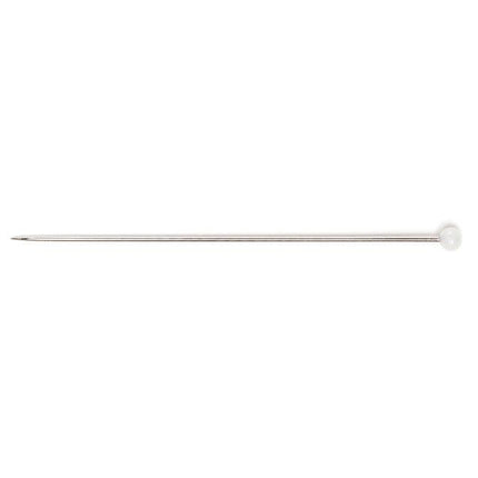 Hemline Sewing Pins - Extra Long Nickel Glass Head - 51mm Long (110 pack) - H679.XL