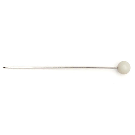 Hemline Sewing Pins - Nickel Extra Fine Glass Head - 35mm Long (100 pack) - H674