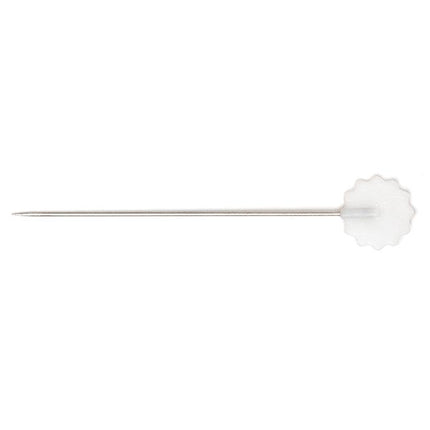 Hemline Sewing Pins - Nickel Flat Flower Head - 54mm Long (36 pack) - H707