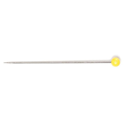 Hemline Sewing Pins - Quilters Nickel & Glass Head - 45mm Long (100 pack) - H703.100