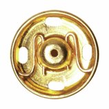 Hemline Snap Fasteners: Sew-on: Gold: 11mm: Pack of 10 - H420.11.G