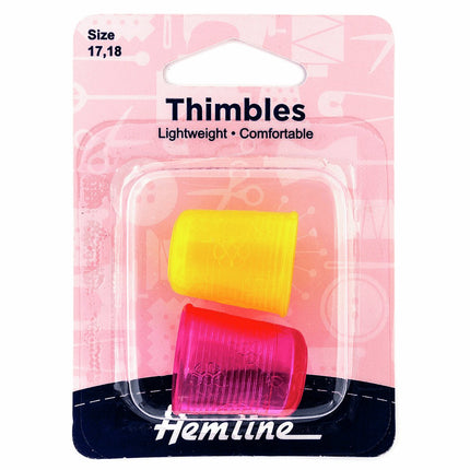 Hemline Thimble: Light Weight: Pack of 2 - H226.B