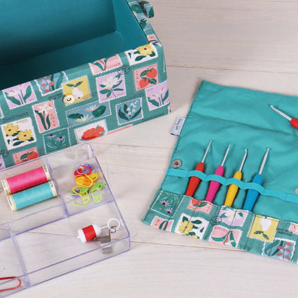 Hobby Gift | Crochet Hook Roll | Embroidered Stamps - MR4672\669